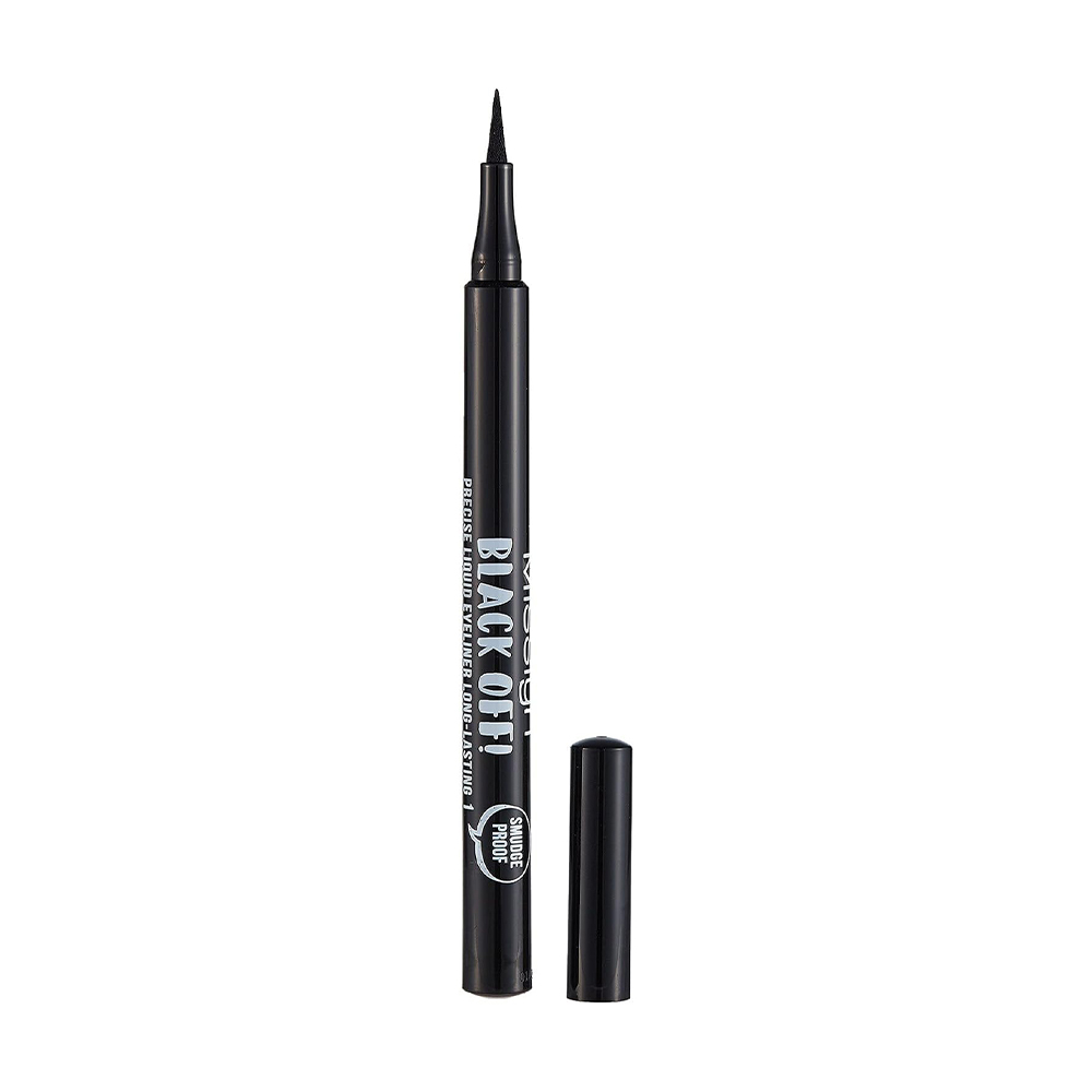 Підводка для очей Misslyn Black Off! Precise Liquid Eyeliner Long-Lasting 1, 0.5 мл